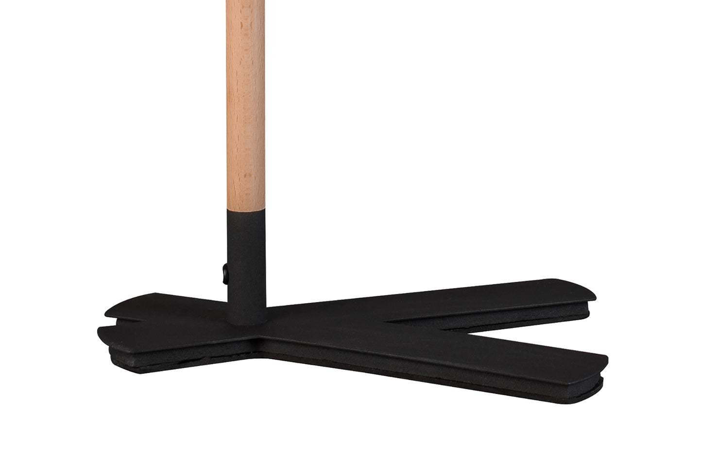 Nordica Table Lamp With Black Shade 1 Light E27, Matt Black/Beech With Black Shade by Mantra
