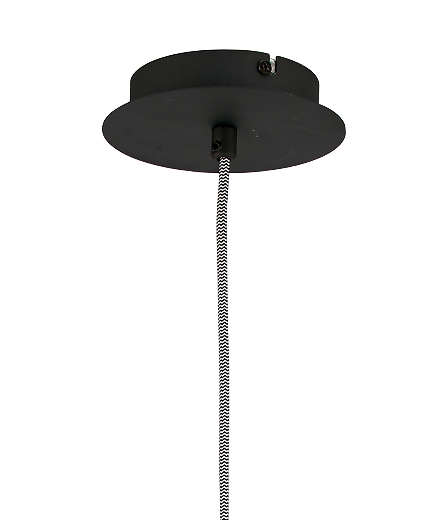 Nordica Pendant With Black Shade 1 Light E27, Matt Black/Beech With Black Shade by Mantra