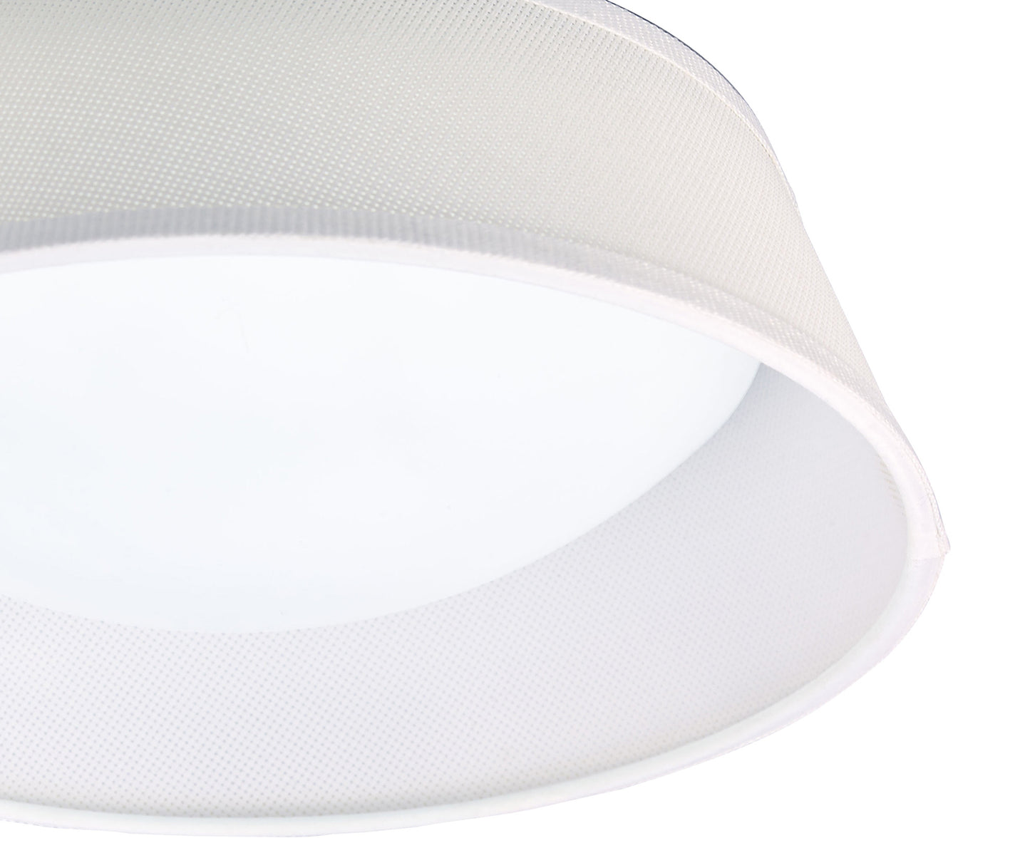 Nordica Flush Ceiling 12W LED 32CM Off White 3000K, 120lm, White Acrylic With Ivory White Shade, 3yrs Warranty by Mantra