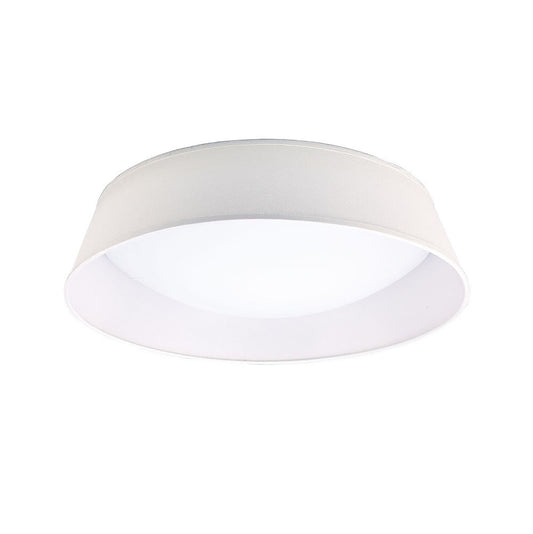 Nordica Flush Ceiling 30W LED 60CM Off White 3000K, 3000lm, White Acrylic With Ivory White Shade, 3yrs Warranty by Mantra