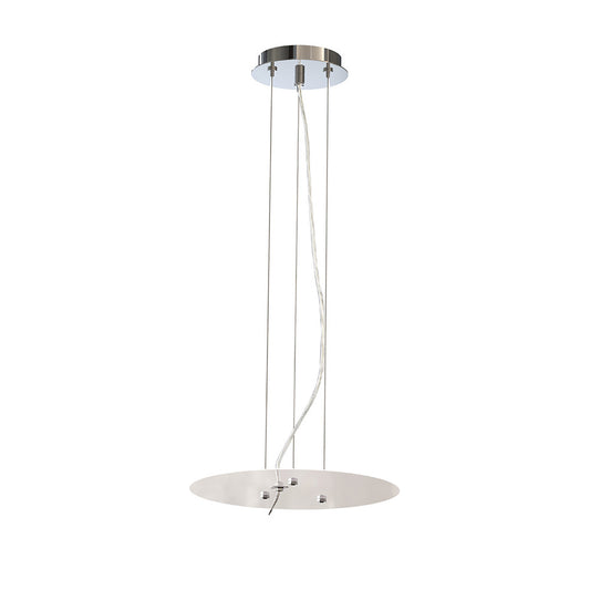Nordica Pendant Kit 31CM, Polished Chrome/White Acrylic by Mantra