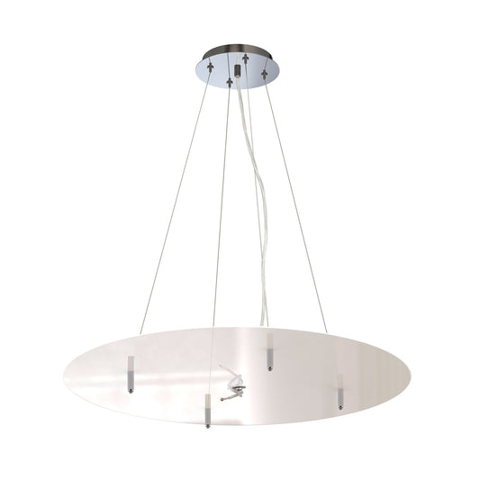 Nordica Pendant Kit 90CM, Polished Chrome/White Acrylic by Mantra
