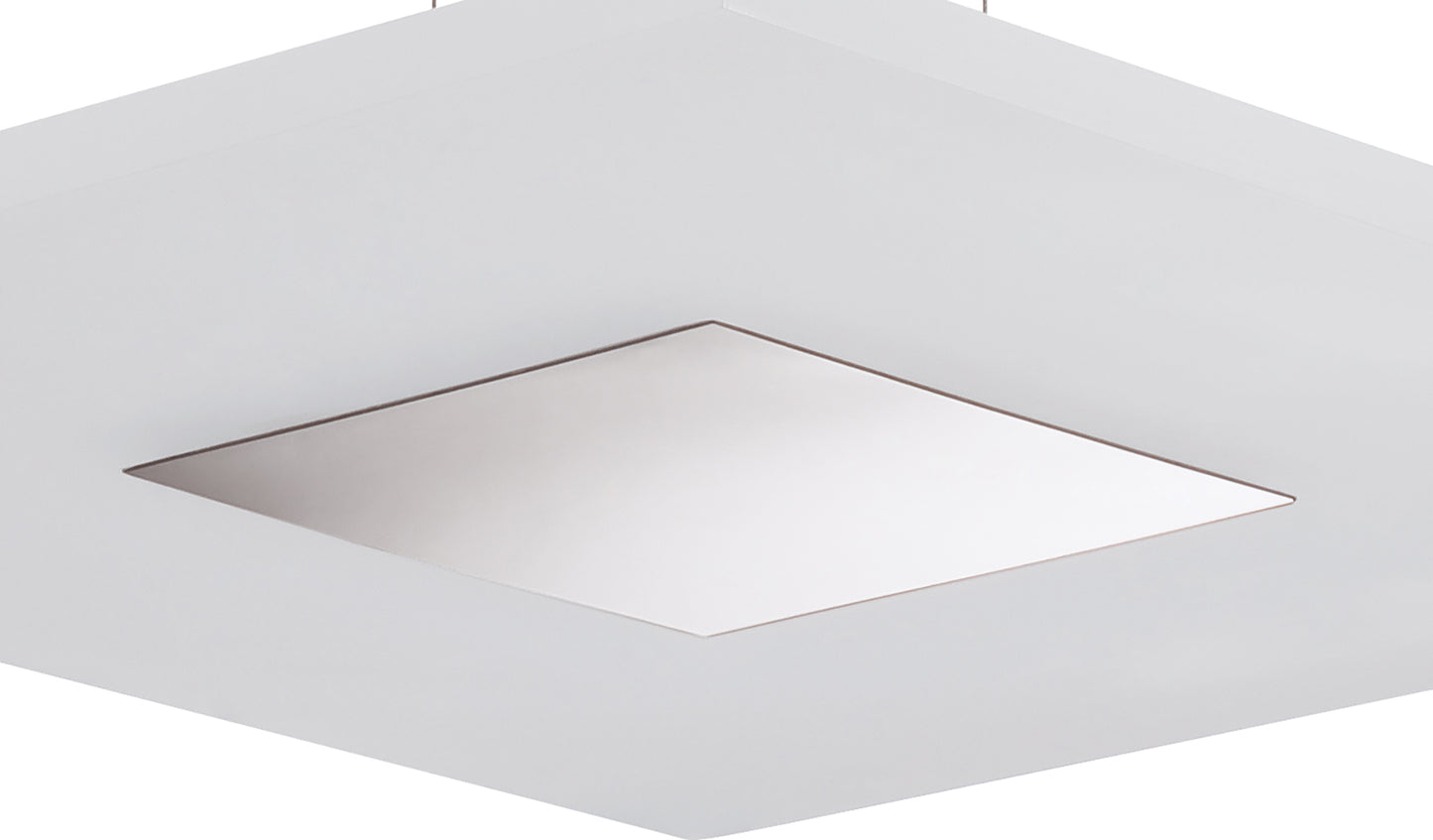 Notte Pendant 28W LED Square 3000K, 1700lm, Polished Chrome/Frosted Acrylic, 3yrs Warranty by Mantra