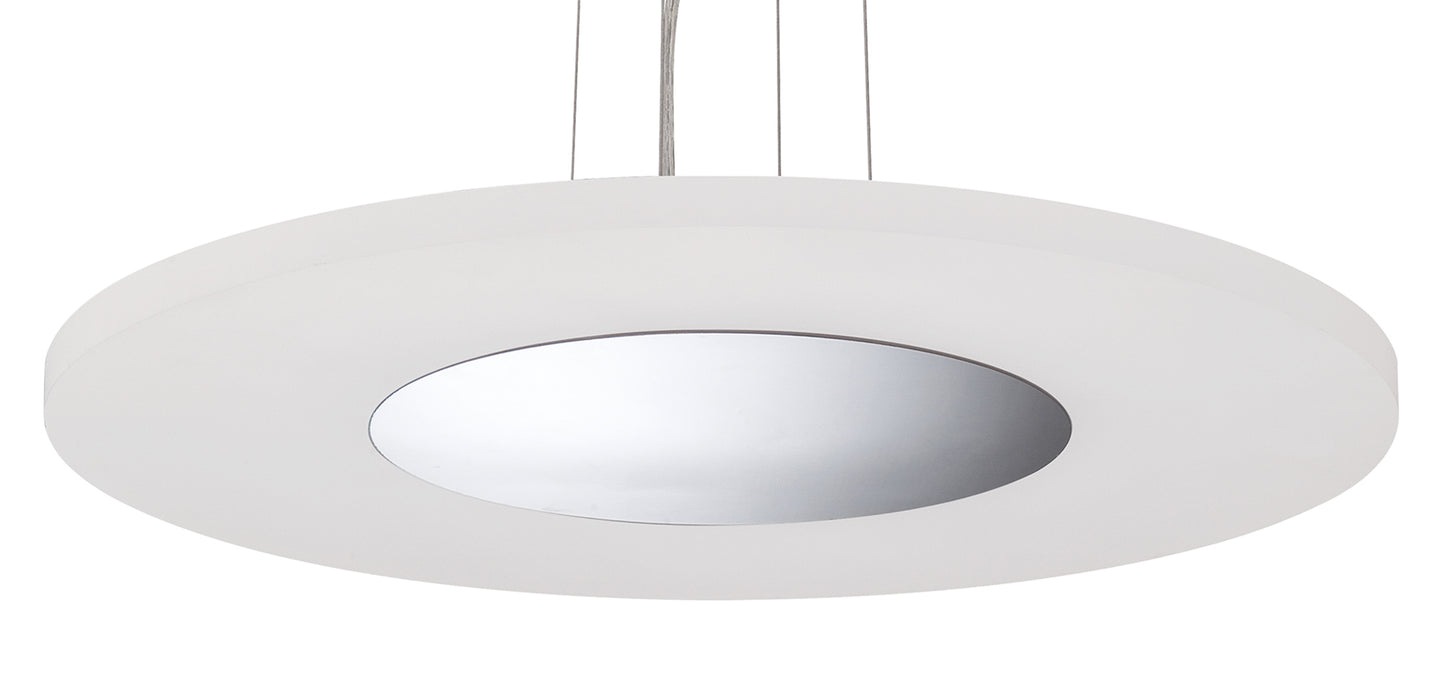 Notte Pendant 28W LED Round 3000K, 1800lm, Polished Chrome/Frosted Acrylic, 3yrs Warranty by Mantra