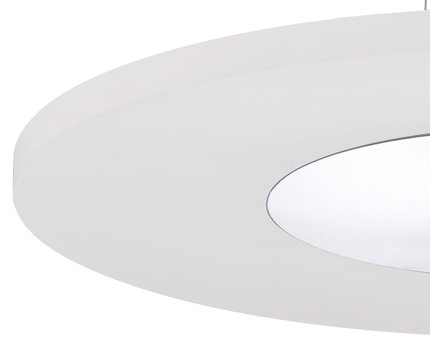 Notte Pendant 28W LED Round 3000K, 1800lm, Polished Chrome/Frosted Acrylic, 3yrs Warranty by Mantra