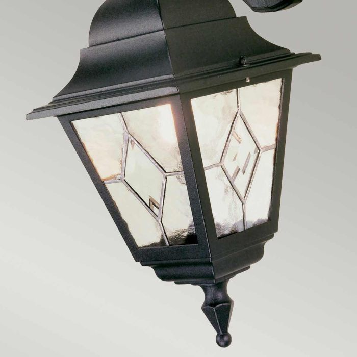 Norfolk 1 Light Down Wall Lantern - Black