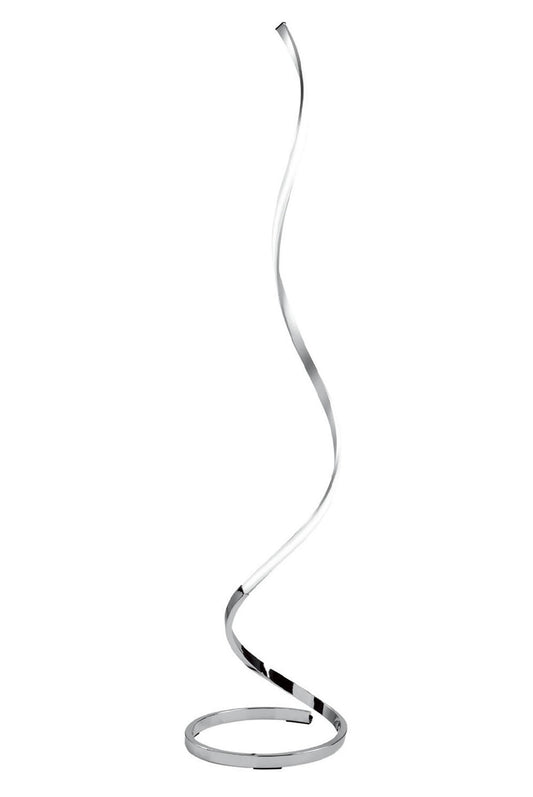 Nur Floor Lamp 20W LED 3000K, 1800lm, Dimmable, Silver/Frosted Acrylic/Polished Chrome, 3yrs Warranty by Mantra