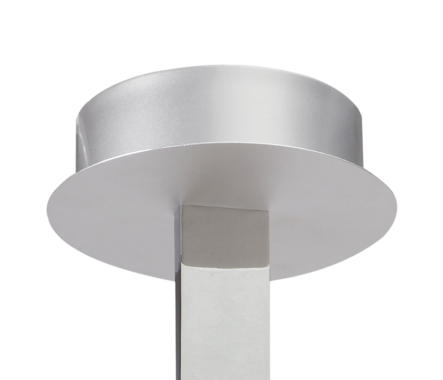 Nur Rectangular Semi Flush 40W LED 3000K, 3200lm, Dimmable Silver/Frosted Acrylic/Polished Chrome, 3yrs Warranty by Mantra