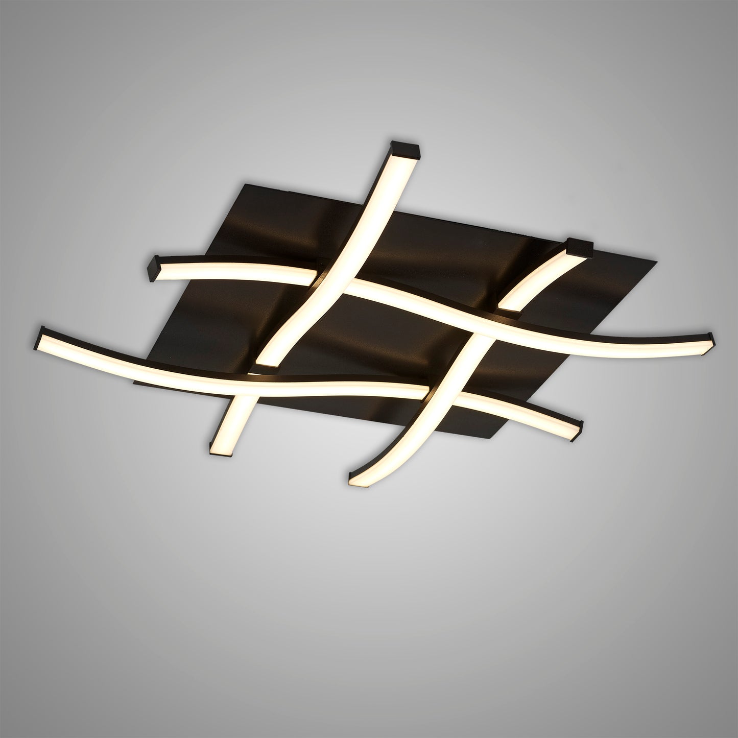 Nur Brown Oxide Square Ceiling 34W LED 2800K, 2600lm, Dimmable Frosted Acrylic/Brown Oxide, 3yrs Warranty by Mantra