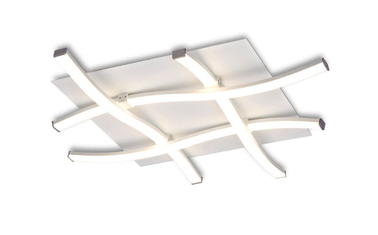 Nur Blanco Ceiling 34W LED 4000K, 2600lm, Dimmable, White/Frosted Acrylic, 3yrs Warranty by Mantra