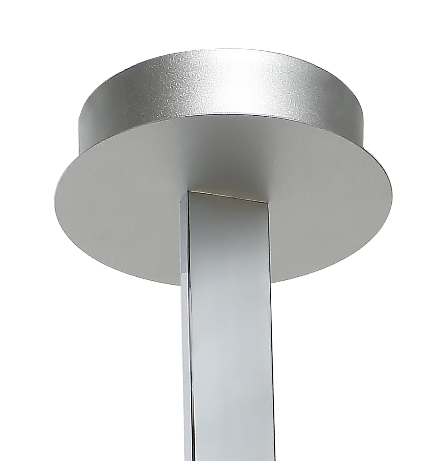 Nur XL Rectangular Semi Flush 50W LED 3000K, 3900lm, Silver/Frosted Acrylic/Polished Chrome, 3yrs Warranty by Mantra