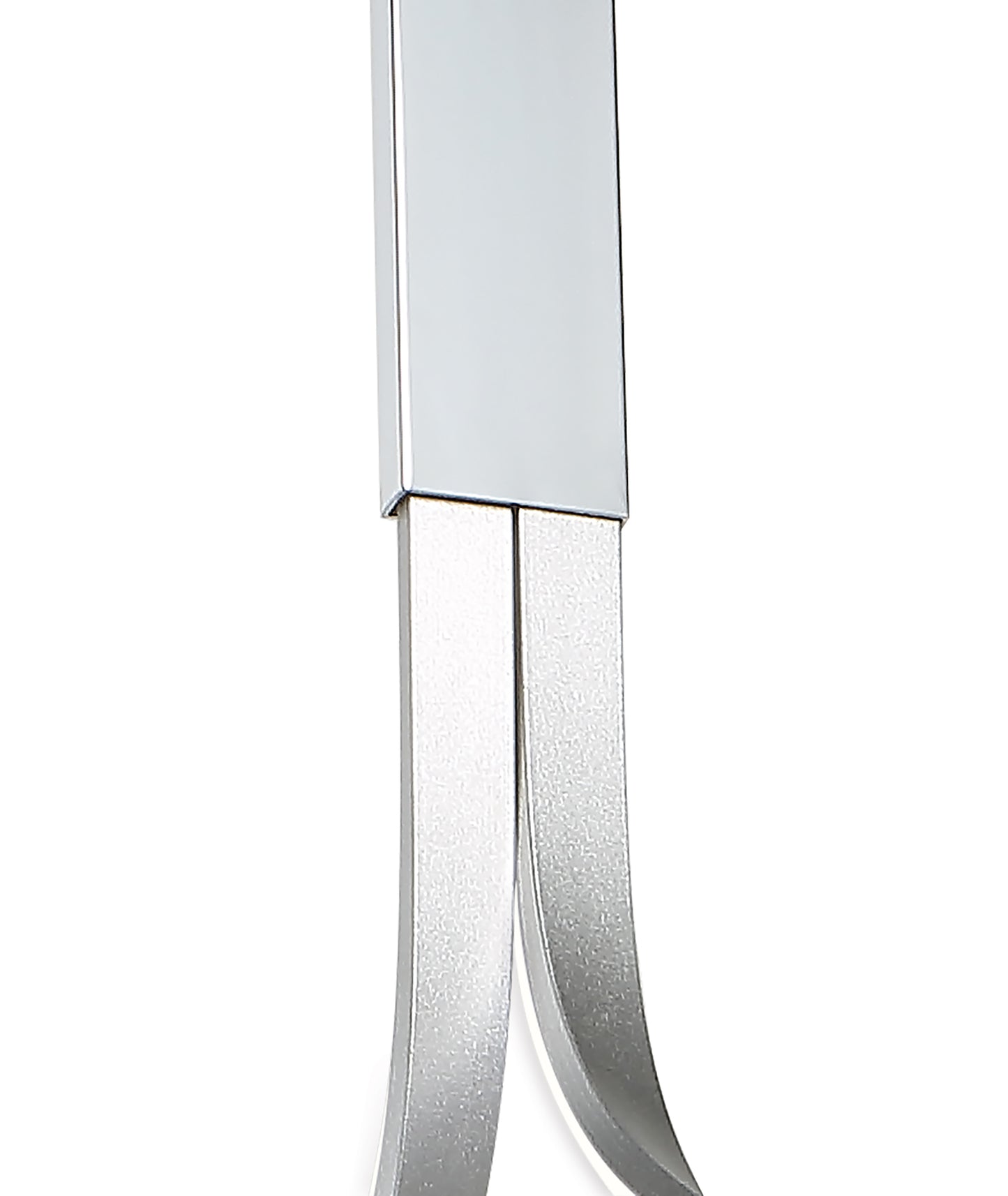 Nur XL Rectangular Semi Flush 50W LED 3000K, 3900lm, Silver/Frosted Acrylic/Polished Chrome, 3yrs Warranty by Mantra