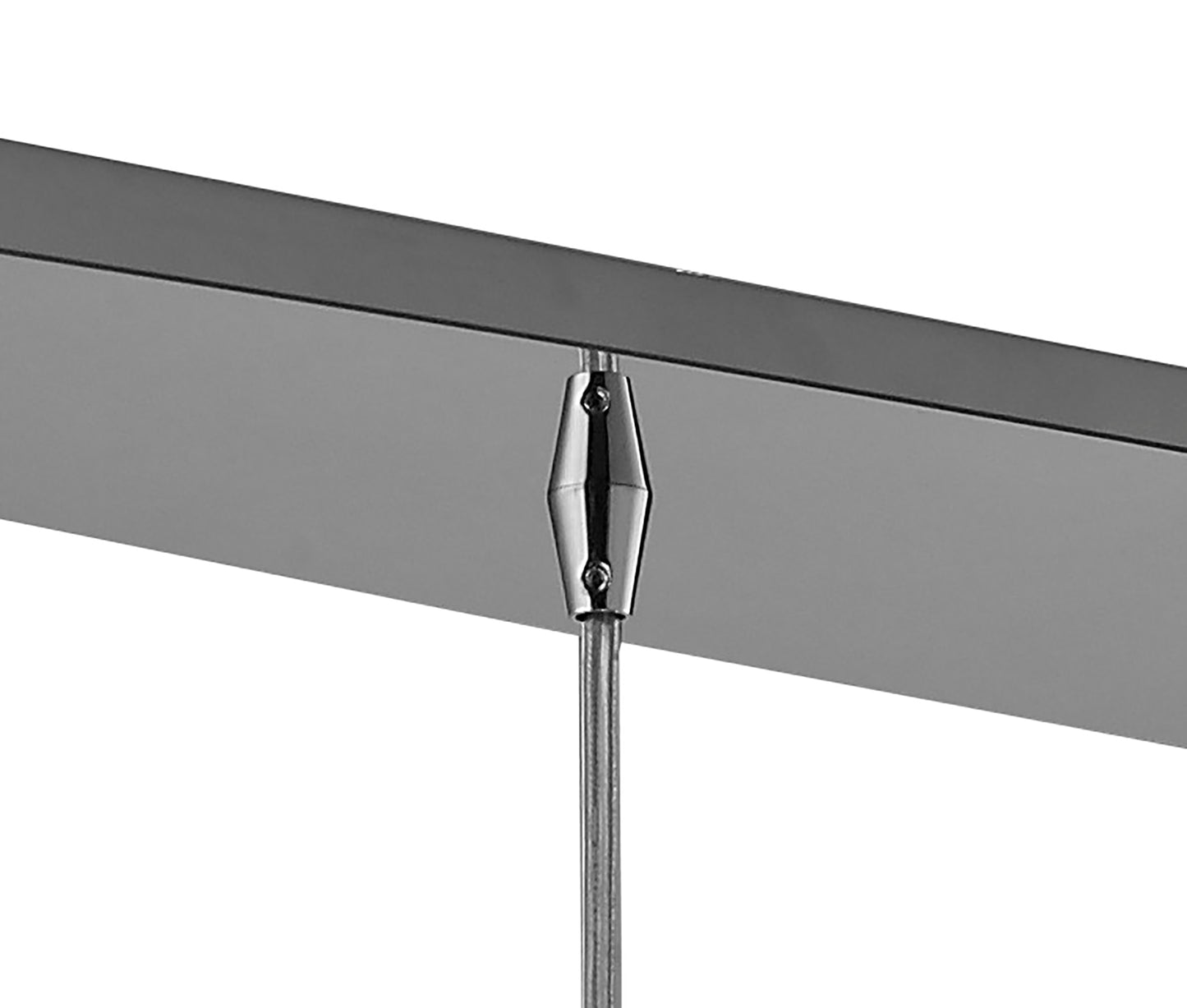 O2 Linear Pendant 4 Light G9 Line, Polished Chrome by Mantra