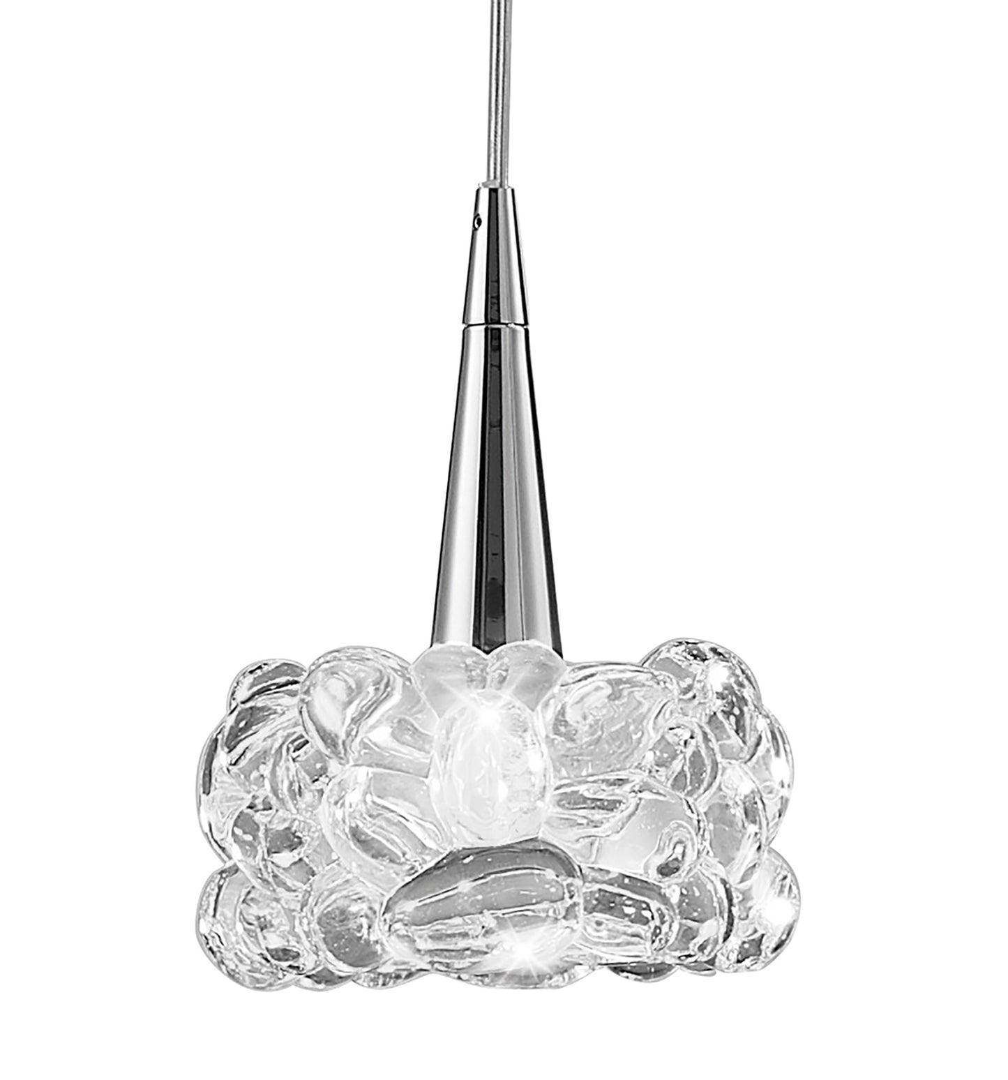 O2 Pendant 3 Light G9, Polished Chrome by Mantra