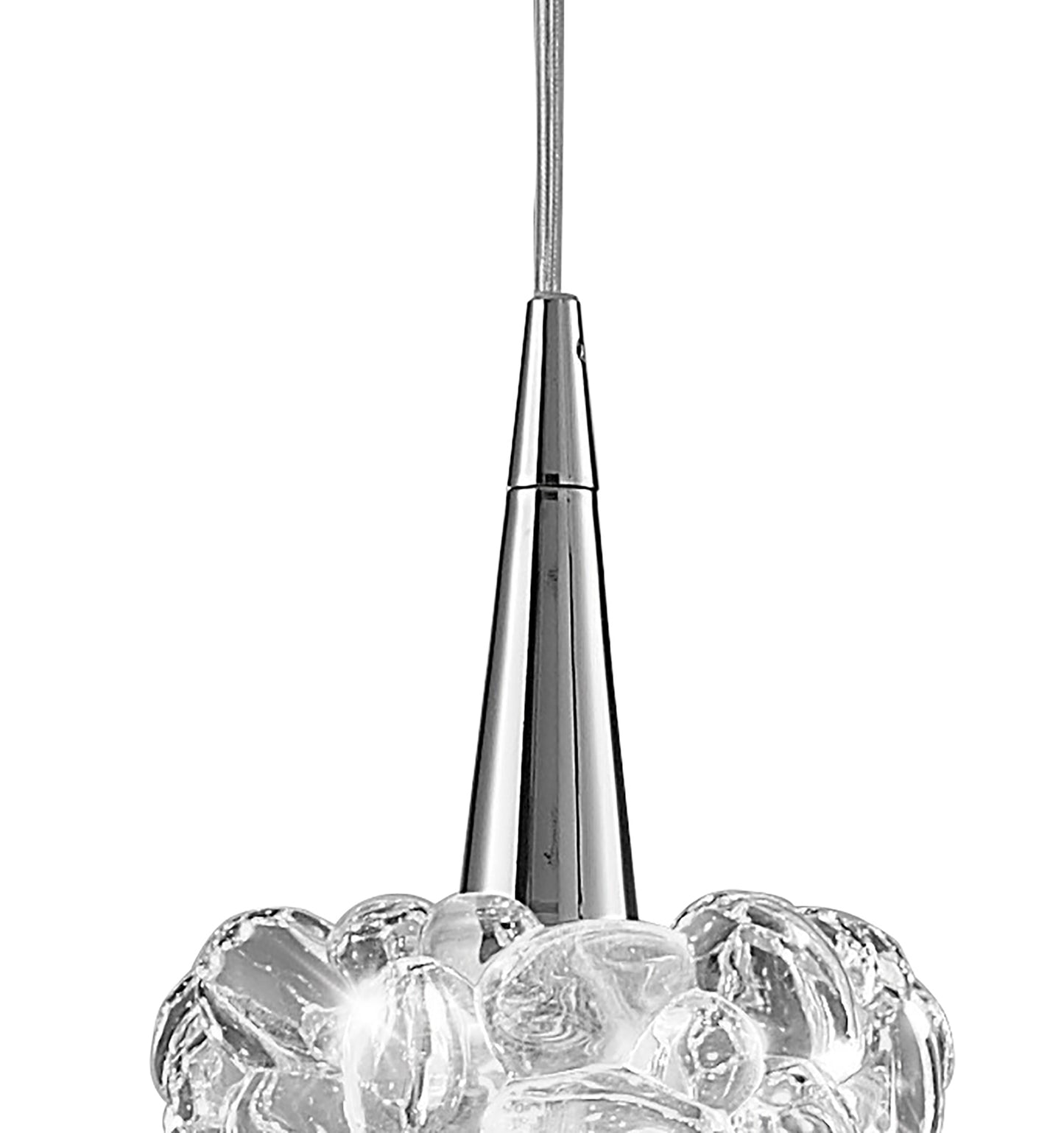 O2 Pendant 1 Light G9 Small, Polished Chrome by Mantra