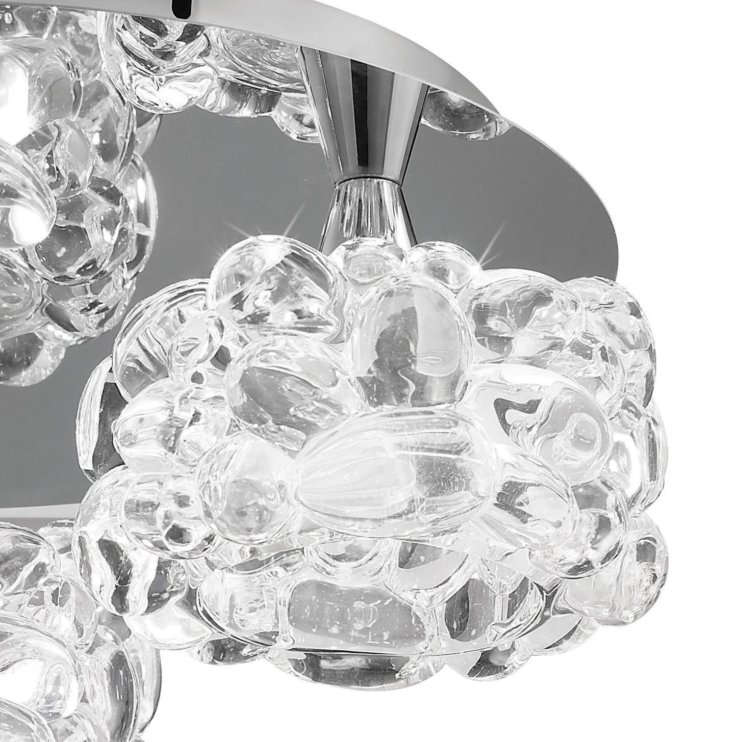 O2 Flush Ceiling 3 Light G9 Small, Polished Chrome by Mantra