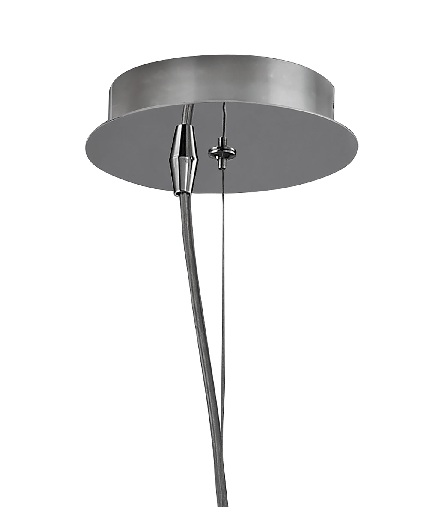 O2 Pendant 1 Light E27 Large, Polished Chrome by Mantra