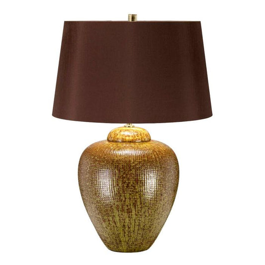Oakleigh Park Table Lamp - Green / Brown