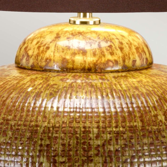 Oakleigh Park Table Lamp - Green / Brown