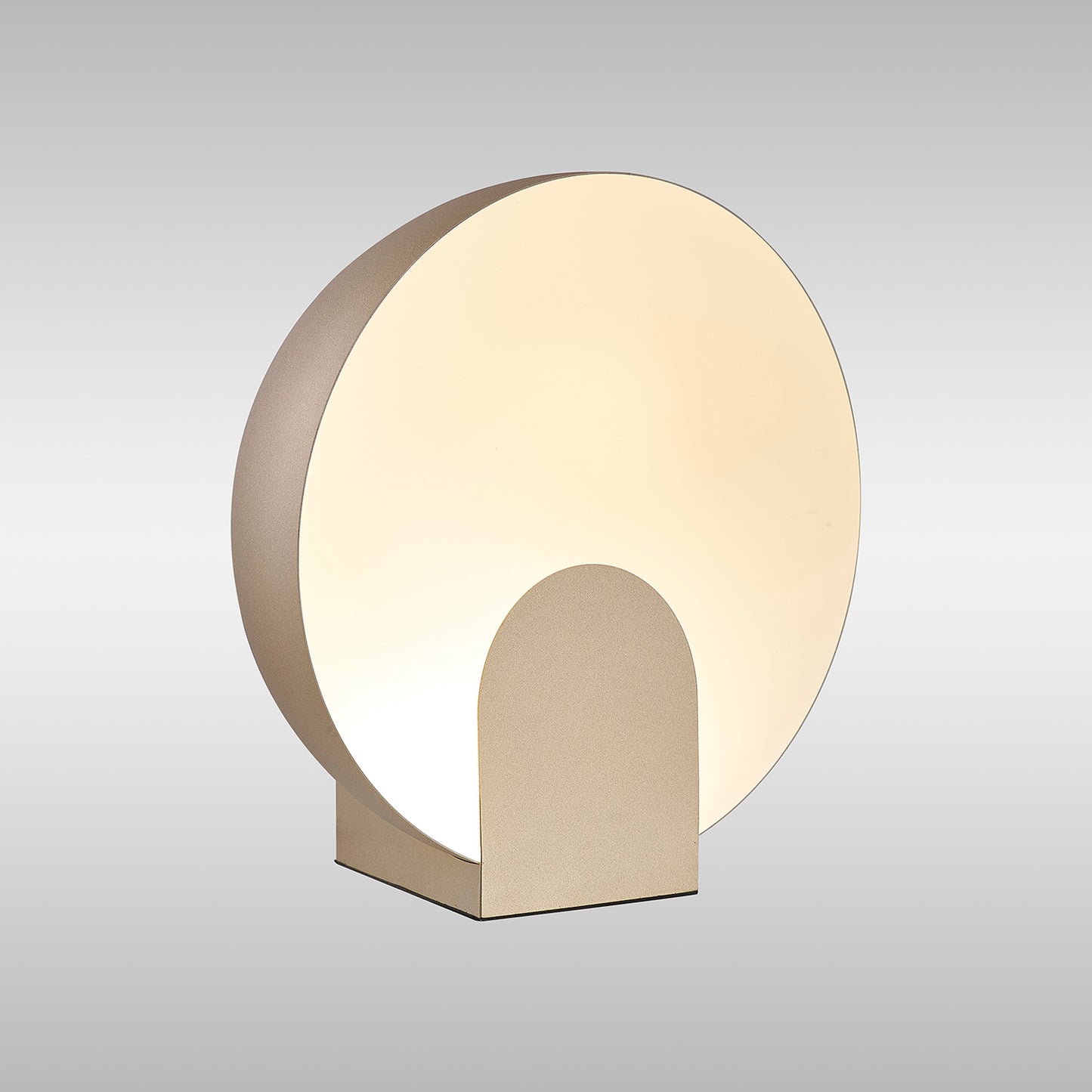 Oculo 30cm Table Lamp, 12W LED, 3000K, 1080lm, Satin Gold, 3yrs Warranty by Mantra