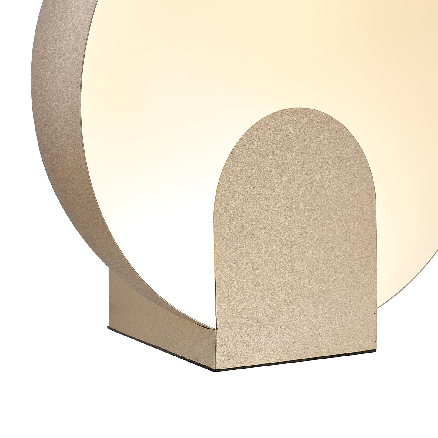 Oculo 30cm Table Lamp, 12W LED, 3000K, 1080lm, Satin Gold, 3yrs Warranty by Mantra