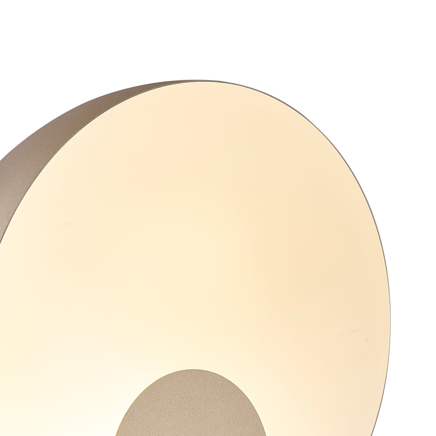 Oculo 30cm Table Lamp, 12W LED, 3000K, 1080lm, Satin Gold, 3yrs Warranty by Mantra