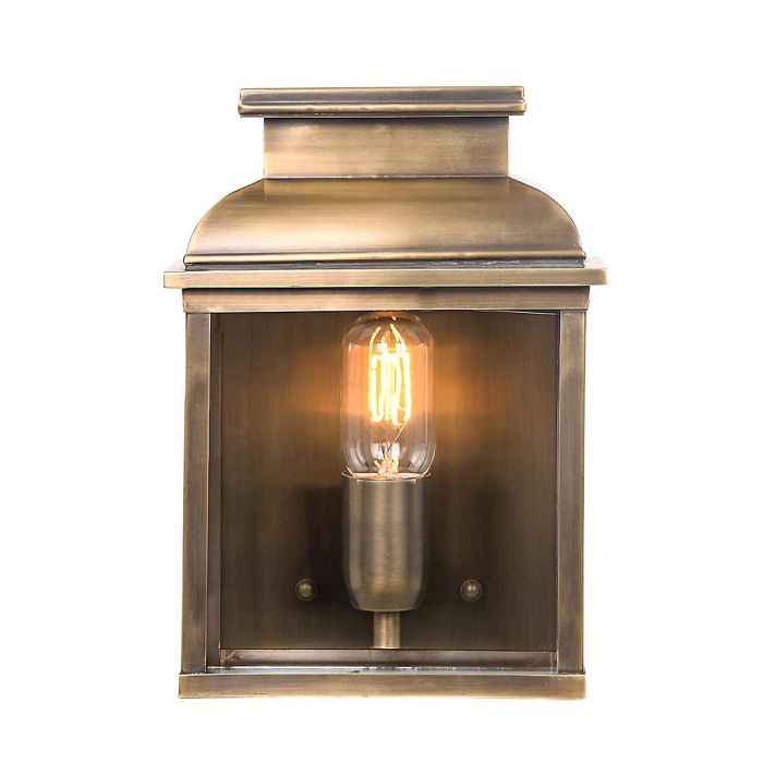 Old Bailey 1 Light Wall Lantern - Aged Brass
