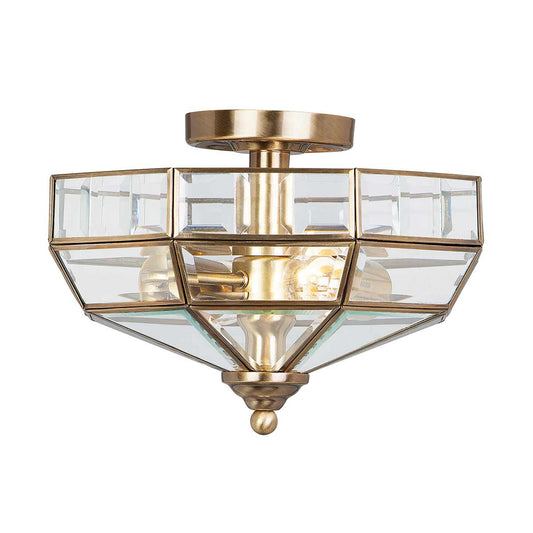 Old Park 2 Light Semi-Flush – Aged Bronze