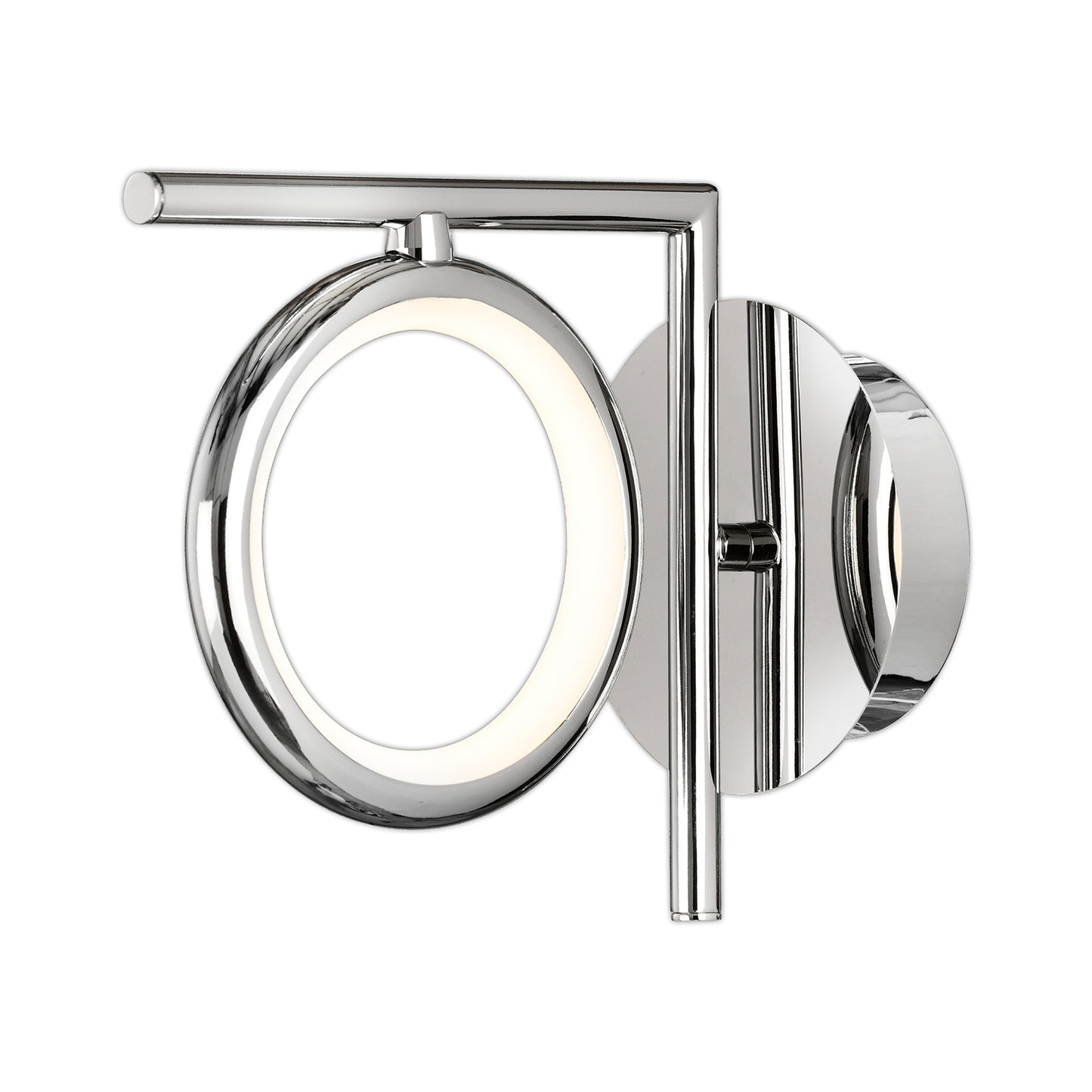 Olimpia Wall Lamp, 8W LED, 3000K, 600lm, IP20, Chrome, 3yrs Warranty by Mantra