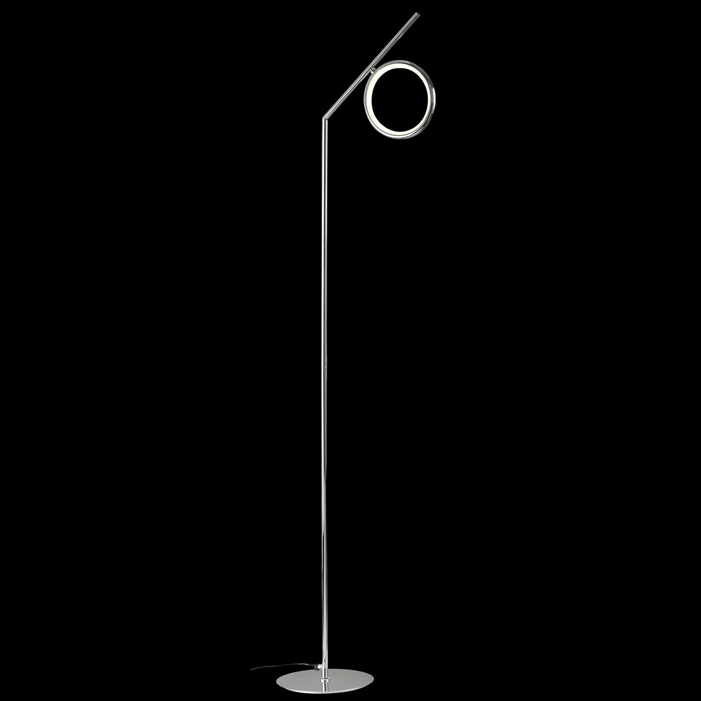 Olimpia Floor Lamp, 12W LED, 3000K, 900lm, IP20, Chrome, 3yrs Warranty by Mantra