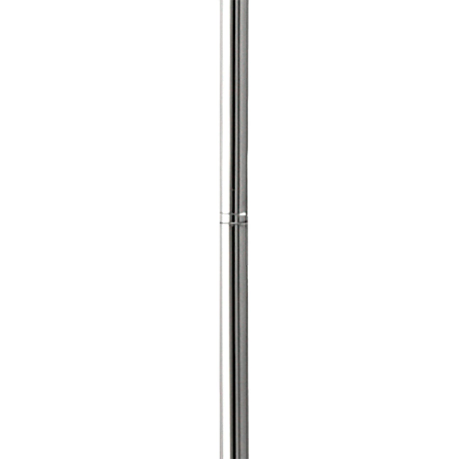 Olimpia Floor Lamp, 12W LED, 3000K, 900lm, IP20, Chrome, 3yrs Warranty by Mantra