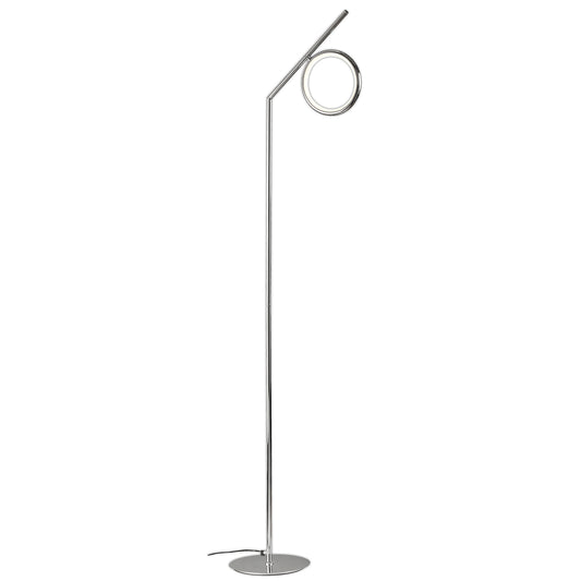 Olimpia Floor Lamp, 12W LED, 3000K, 900lm, IP20, Chrome, 3yrs Warranty by Mantra