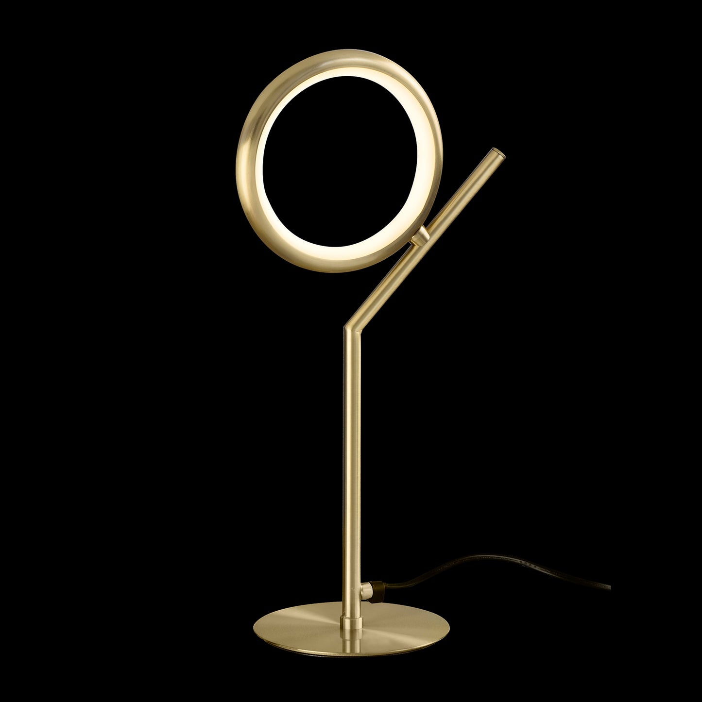 Olimpia Table Lamp, 8W LED, 3000K, 600lm, IP20, Satin Gold, 3yrs Warranty by Mantra