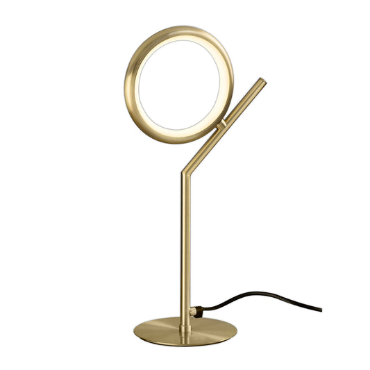 Olimpia Table Lamp, 8W LED, 3000K, 600lm, IP20, Satin Gold, 3yrs Warranty by Mantra