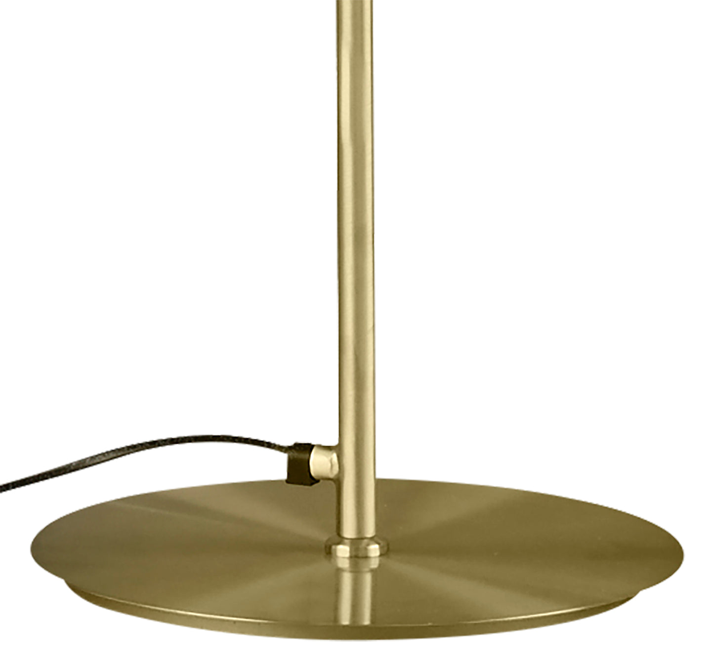 Olimpia Floor Lamp, 12W LED, 3000K, 900lm, IP20, Satin Gold, 3yrs Warranty by Mantra