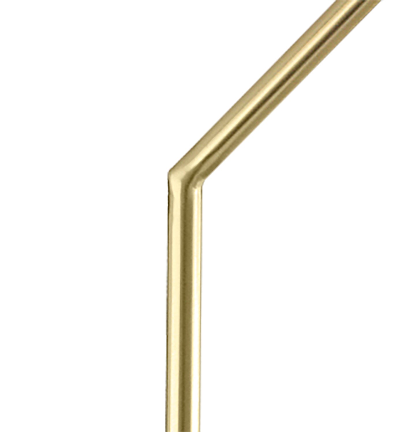 Olimpia Floor Lamp, 12W LED, 3000K, 900lm, IP20, Satin Gold, 3yrs Warranty by Mantra