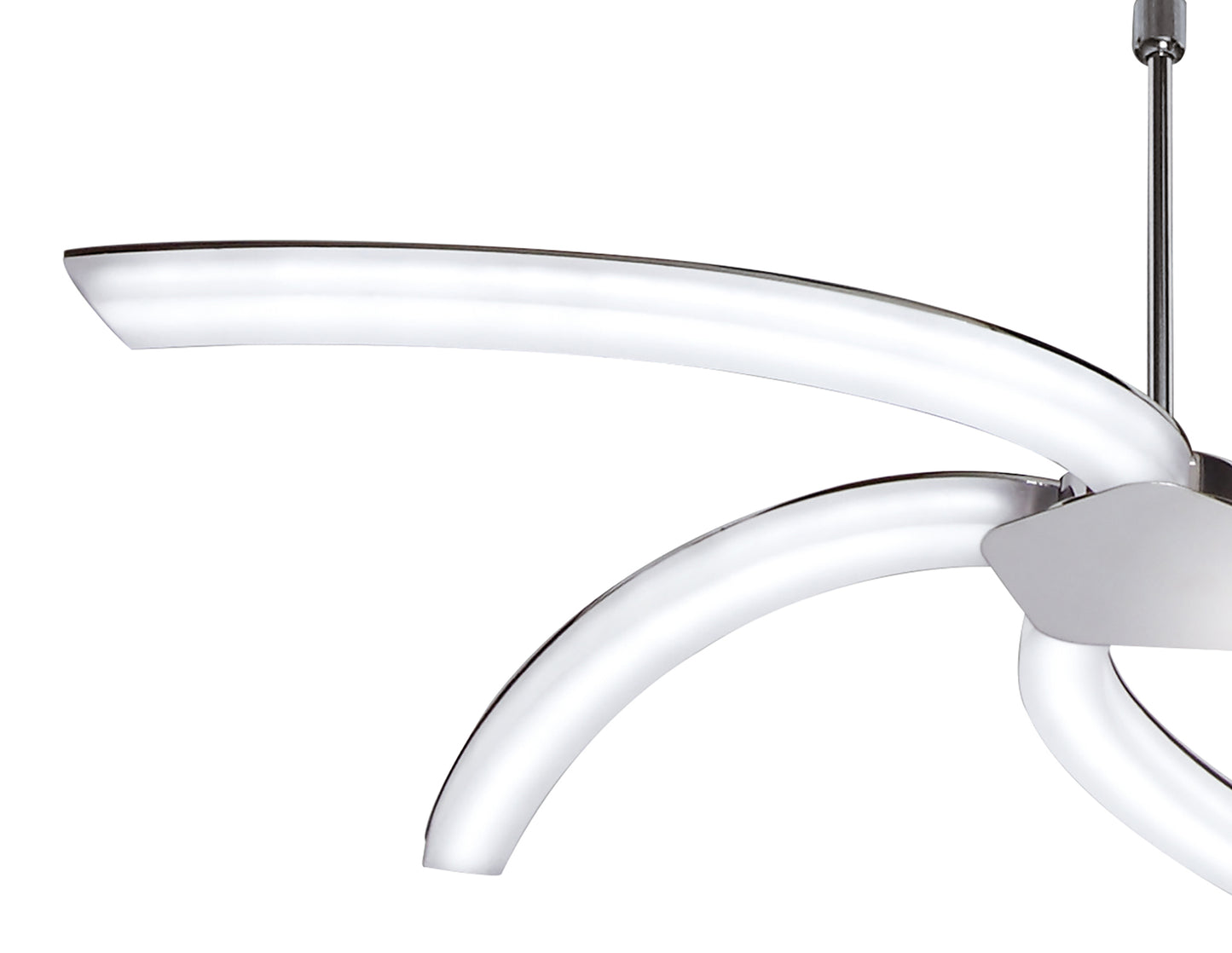 On Telescopic 30W LED 3000K, 3000lm, Polished Chrome/Frosted Acrylic, 3yrs Warranty by Mantra
