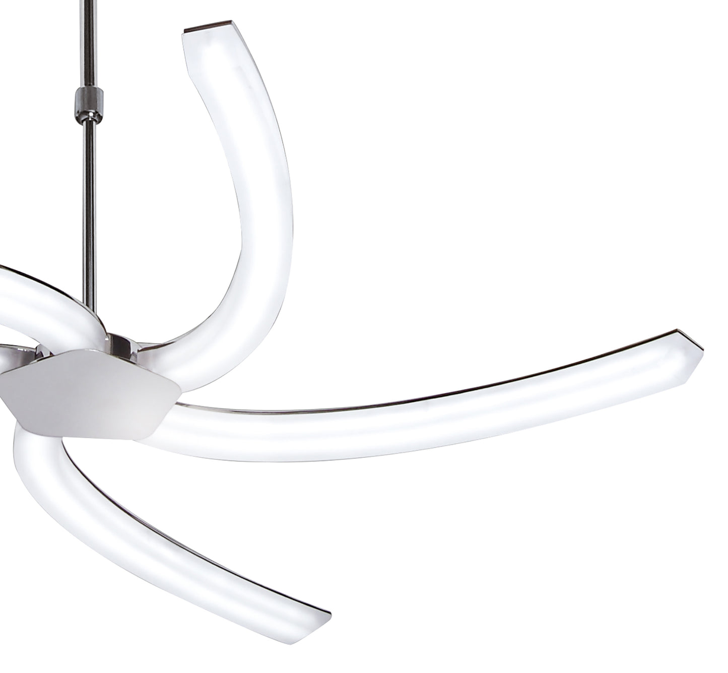 On Telescopic 30W LED 3000K, 3000lm, Polished Chrome/Frosted Acrylic, 3yrs Warranty by Mantra