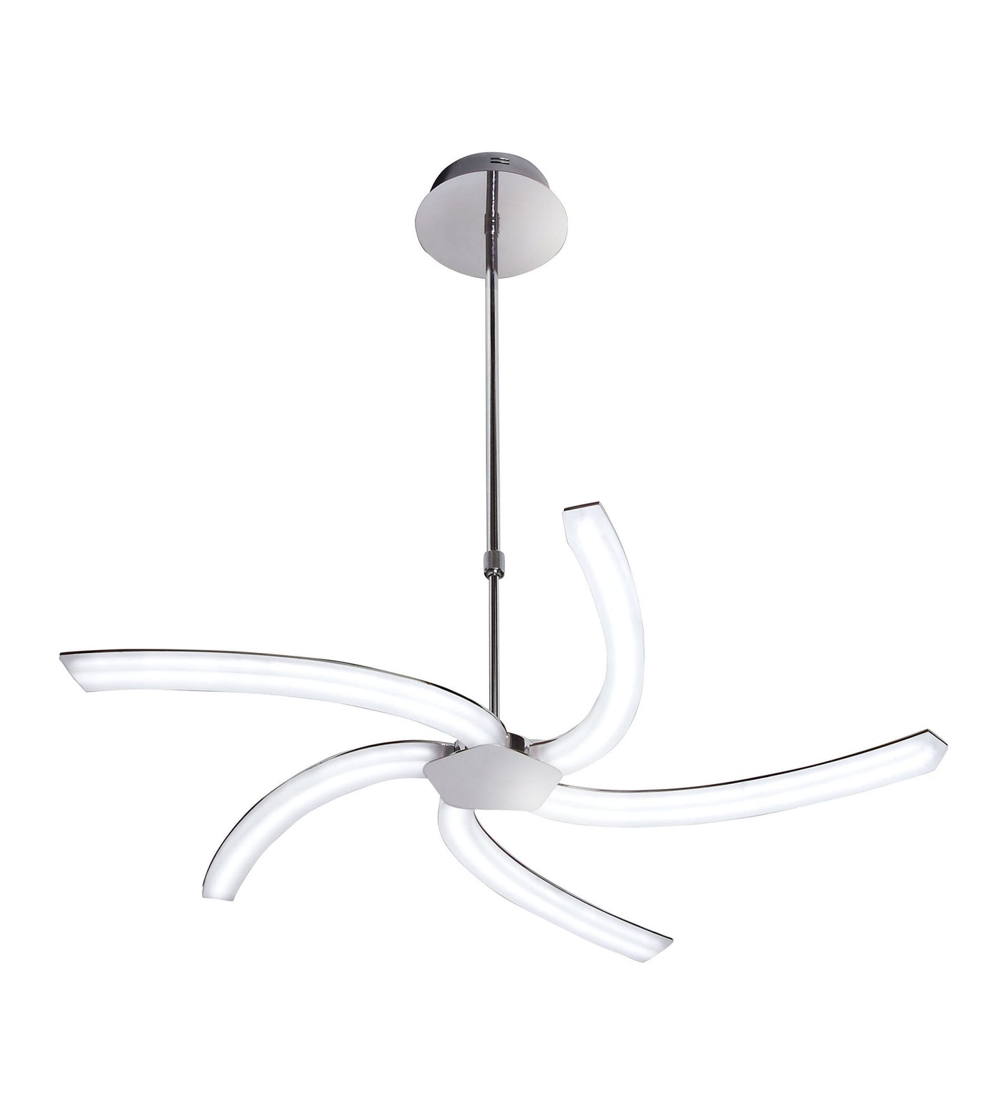 On Telescopic 30W LED 3000K, 3000lm, Polished Chrome/Frosted Acrylic, 3yrs Warranty by Mantra