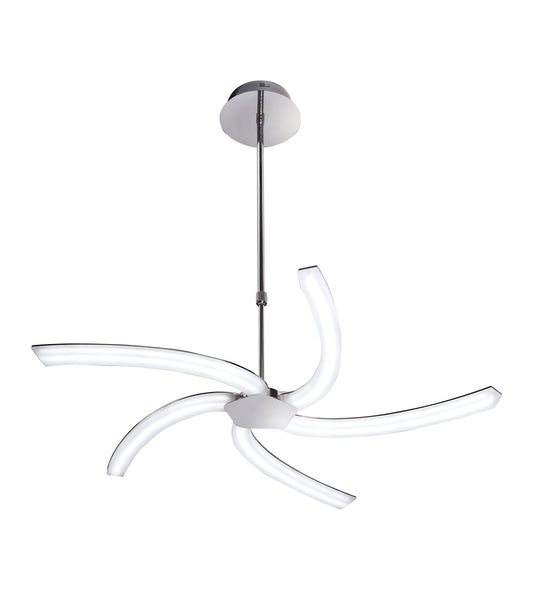 On Telescopic 30W LED 3000K, 3000lm, Polished Chrome/Frosted Acrylic, 3yrs Warranty by Mantra