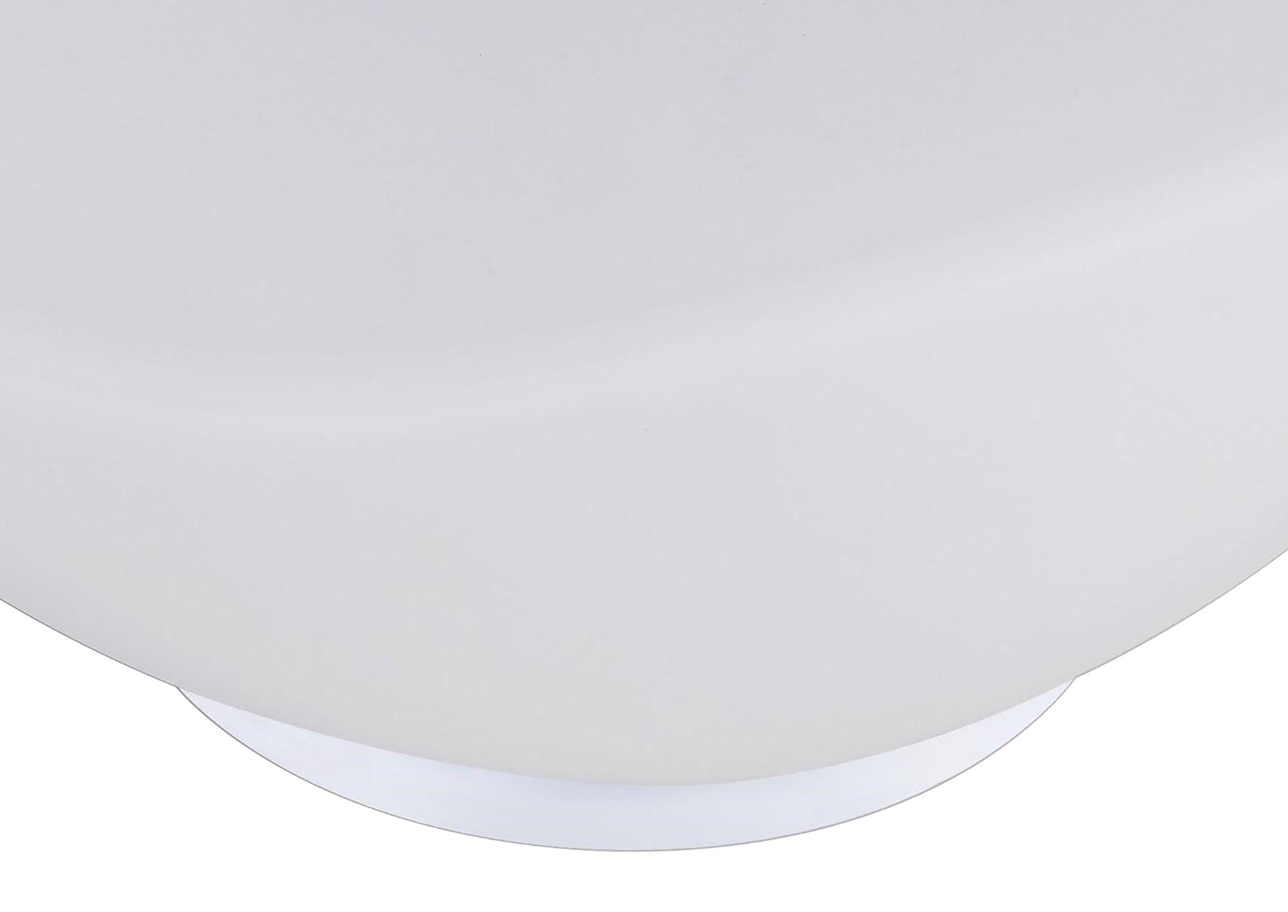 Opal Table Lamp 1 Light E27, White Base/Frosted White Glass by Mantra