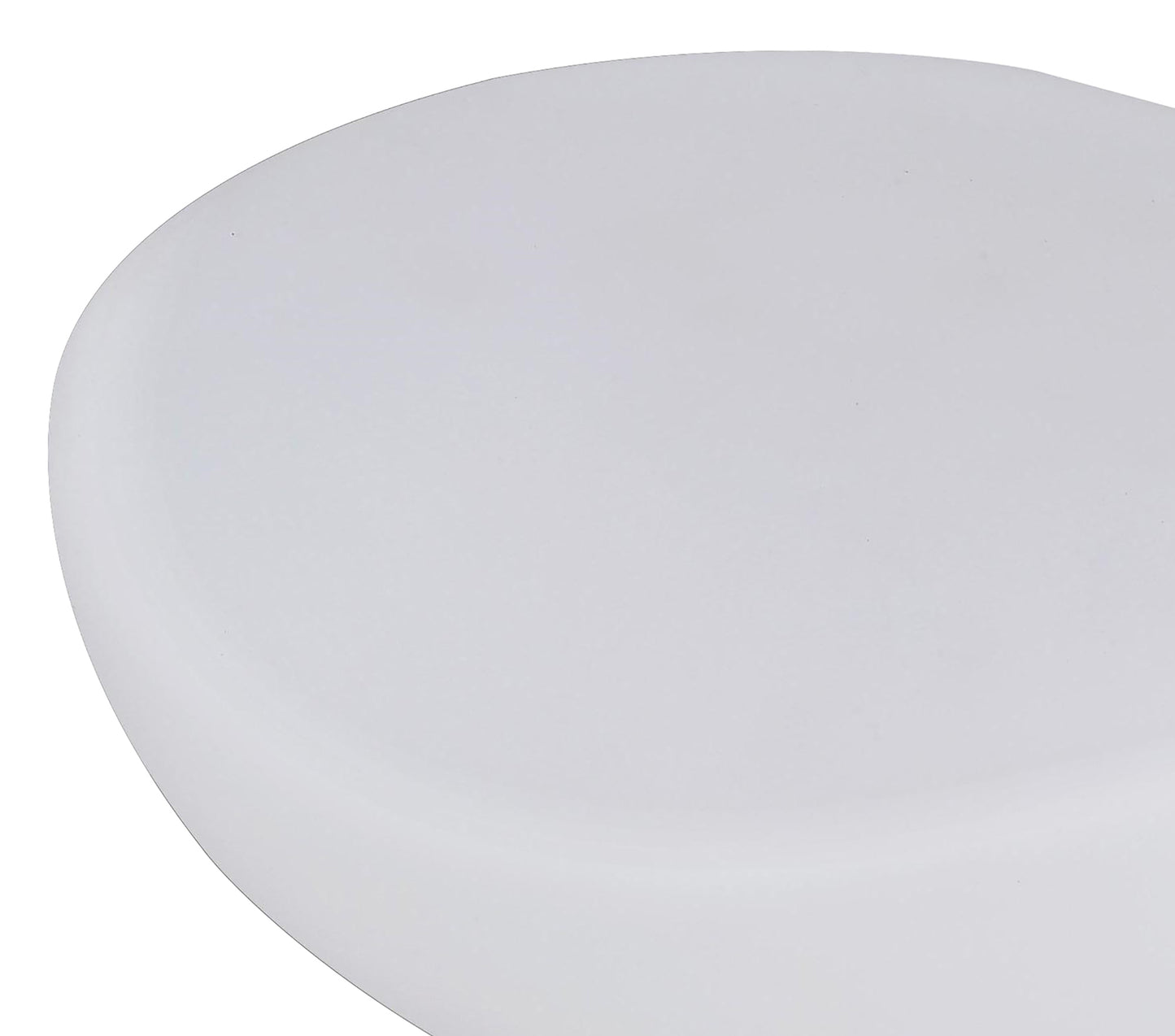 Opal Table Lamp 1 Light E27, White Base/Frosted White Glass by Mantra