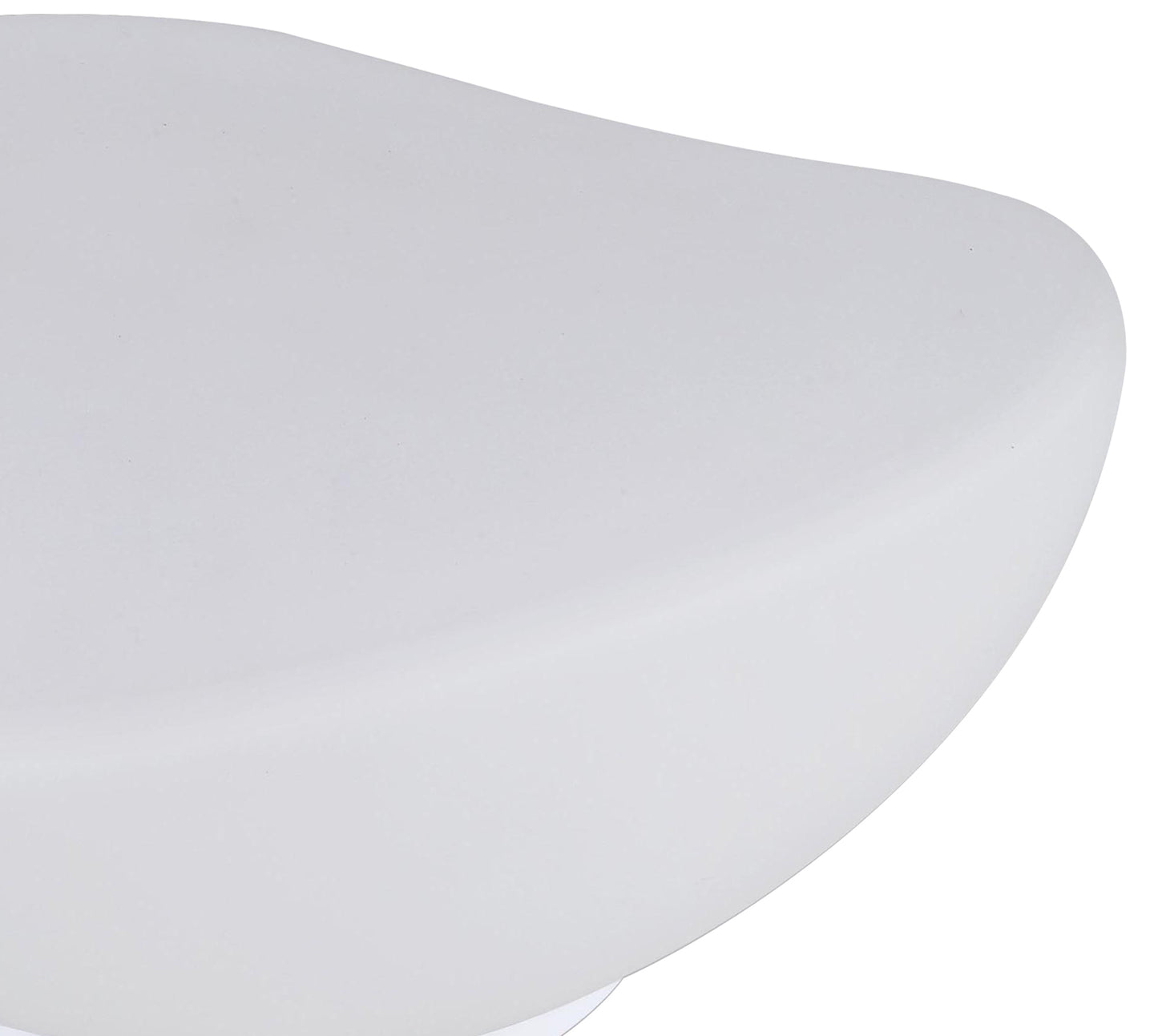 Opal Table Lamp 1 Light E27, White Base/Frosted White Glass by Mantra