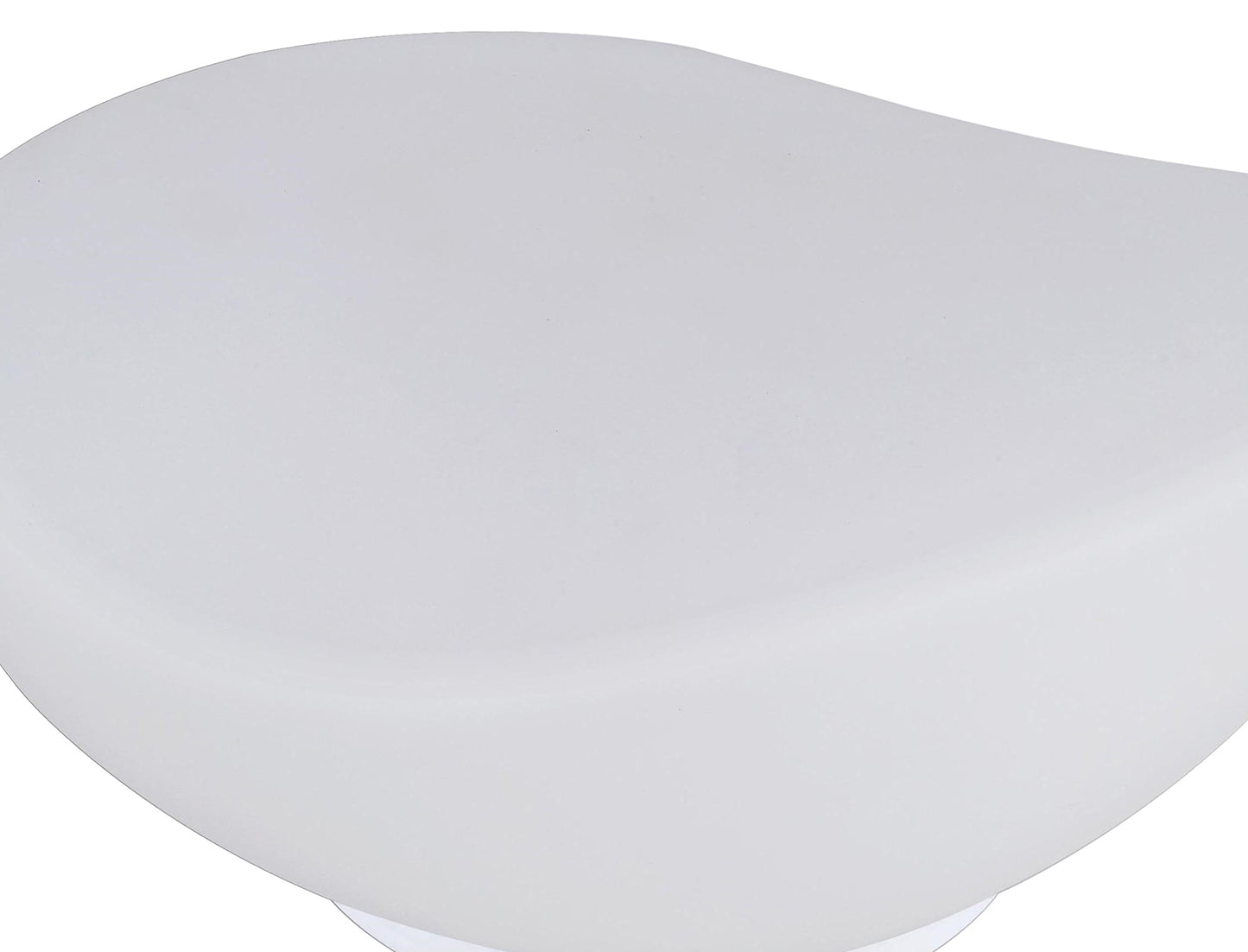 Opal Table Lamp 1 Light E27, White Base/Frosted White Glass by Mantra