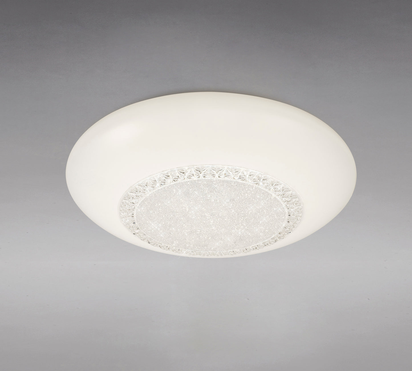 Opera Flush Fitting 41cm Round, 24W LED, 3000K-6500K Tuneable White, 1680lm, White, Remote Control, 3yrs Warranty by Mantra