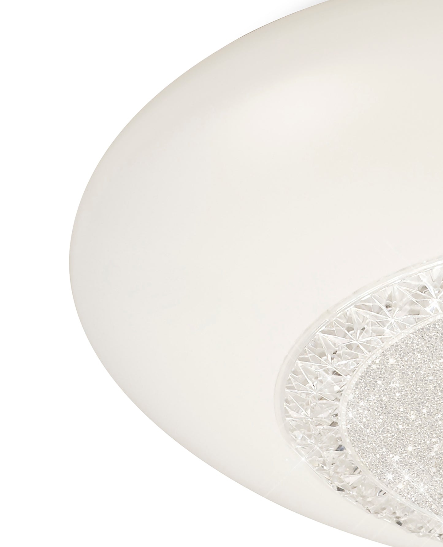 Opera Flush Fitting 52cm Round, 40W LED, 3000K-6500K Tuneable White, 2800lm, White, Remote Control, 3yrs Warranty by Mantra