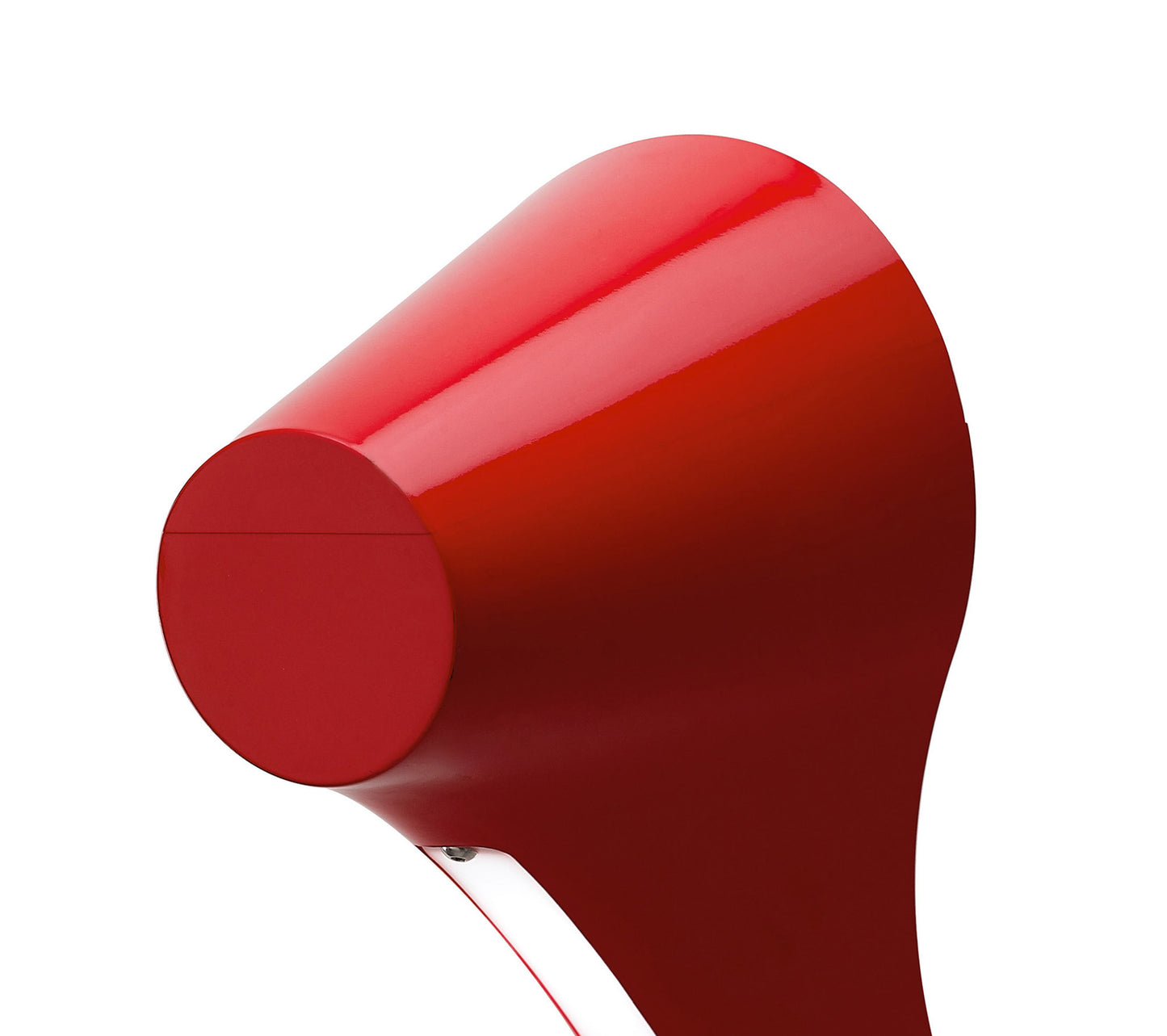 Ora Wall Lamp 1 Light E27, Gloss Red/White Acrylic/Polished Chrome, CFL Lamps INCLUDED by Mantra