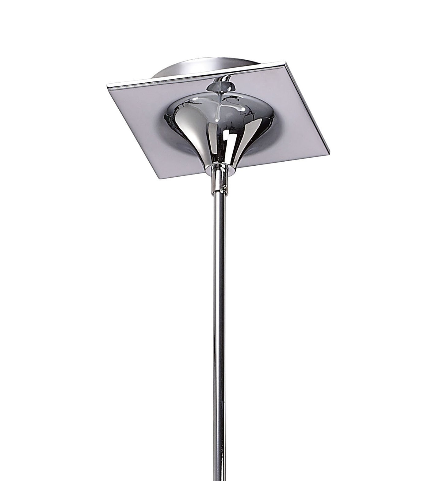 Ora Telescopic Convertible To Semi Flush 3 Light E27, Gloss White/White Acrylic/Polished Chrome, CFL Lamps INCLUDED by Mantra