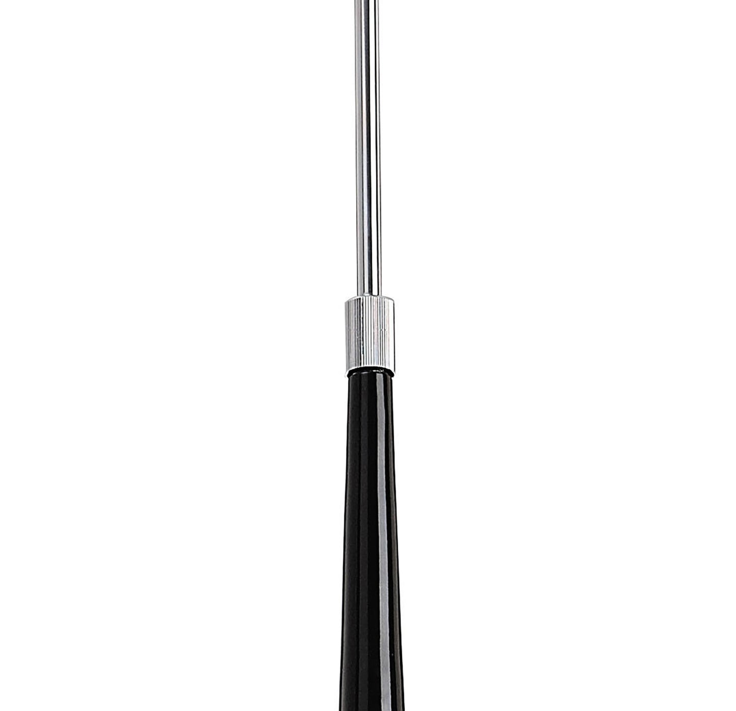 Ora Telescopic Convertible To Semi Flush 3 Light E27, Gloss Black/White Acrylic/Polished Chrome, CFL Lamps INCLUDED by Mantra