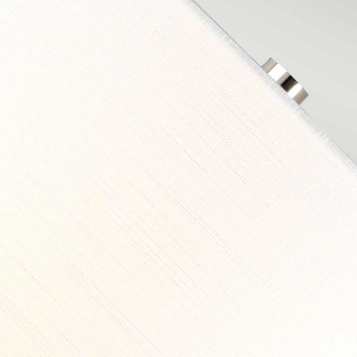 Orb 1 Light Table Lamp (Complete with White Shade) - Polished Nickel with White Shade